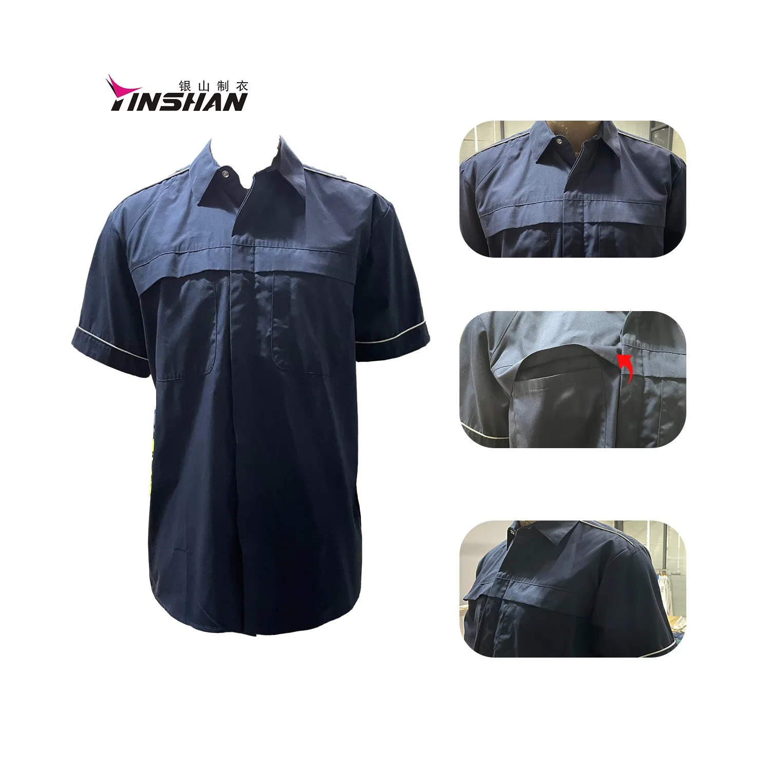 Short Sleeve One Piece Latest Unisex Engineer Workwear Work Suit Custom