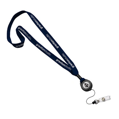 Promocional personalizado insignia de poliéster personalizadas impresas por sublimación de cordón del molinete