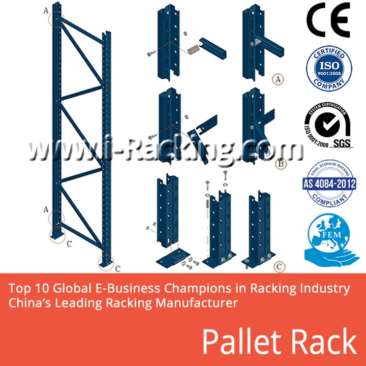 Heavy Duty Storage Box Beam Pallet Racking for Industrial Warehouse