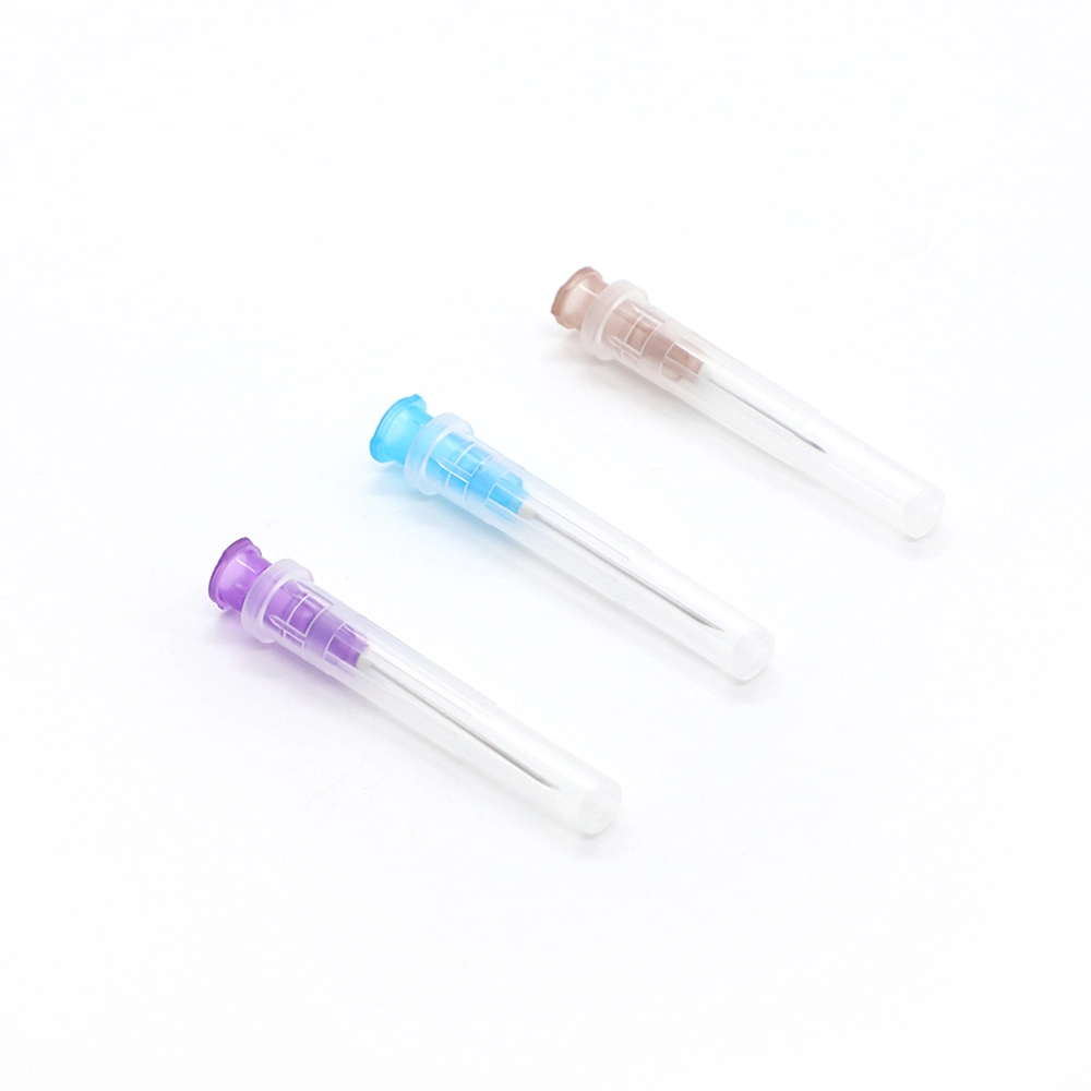 Einweg-Nadel Lieferant Kunststoff Material 16g-30g Spritzennadel / sterile hypodermische Nadel