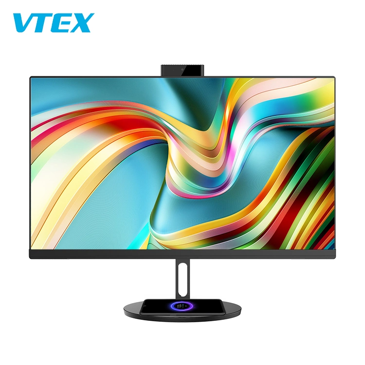 أجهزة كمبيوتر Vtex All-in-One 23.6 23.8 27 32 بوصة i3 i5 كمبيوتر i7 Office School متكامل مع الشحن اللاسلكي والكاميرا المخفية المتكاملة