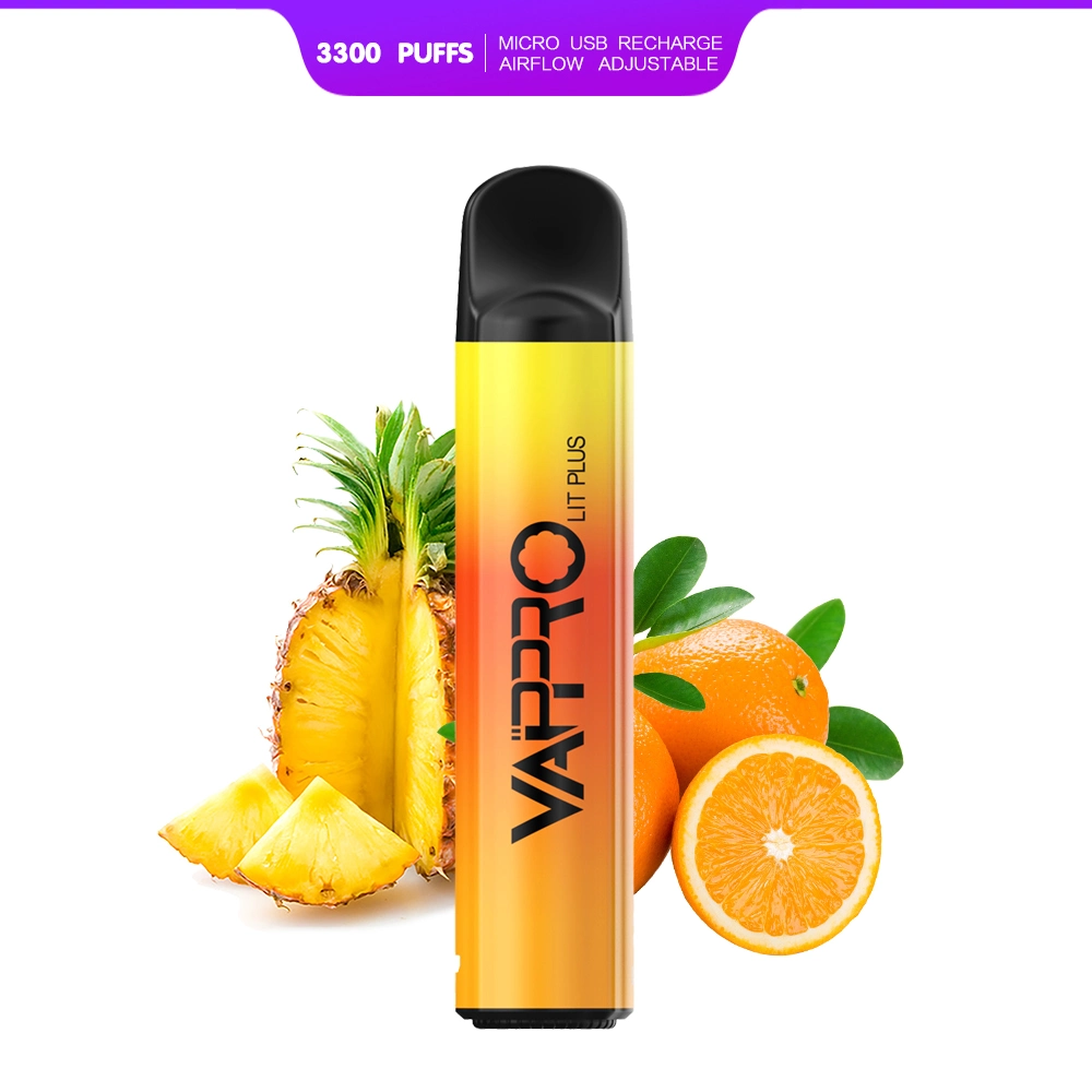 Vappro Wholesale/Supplier Vappro Wholesale/Supplier Disposable/Chargeable Vape Electronic Cigarette 3300 Puffs Lit with 6ml E-Liquid