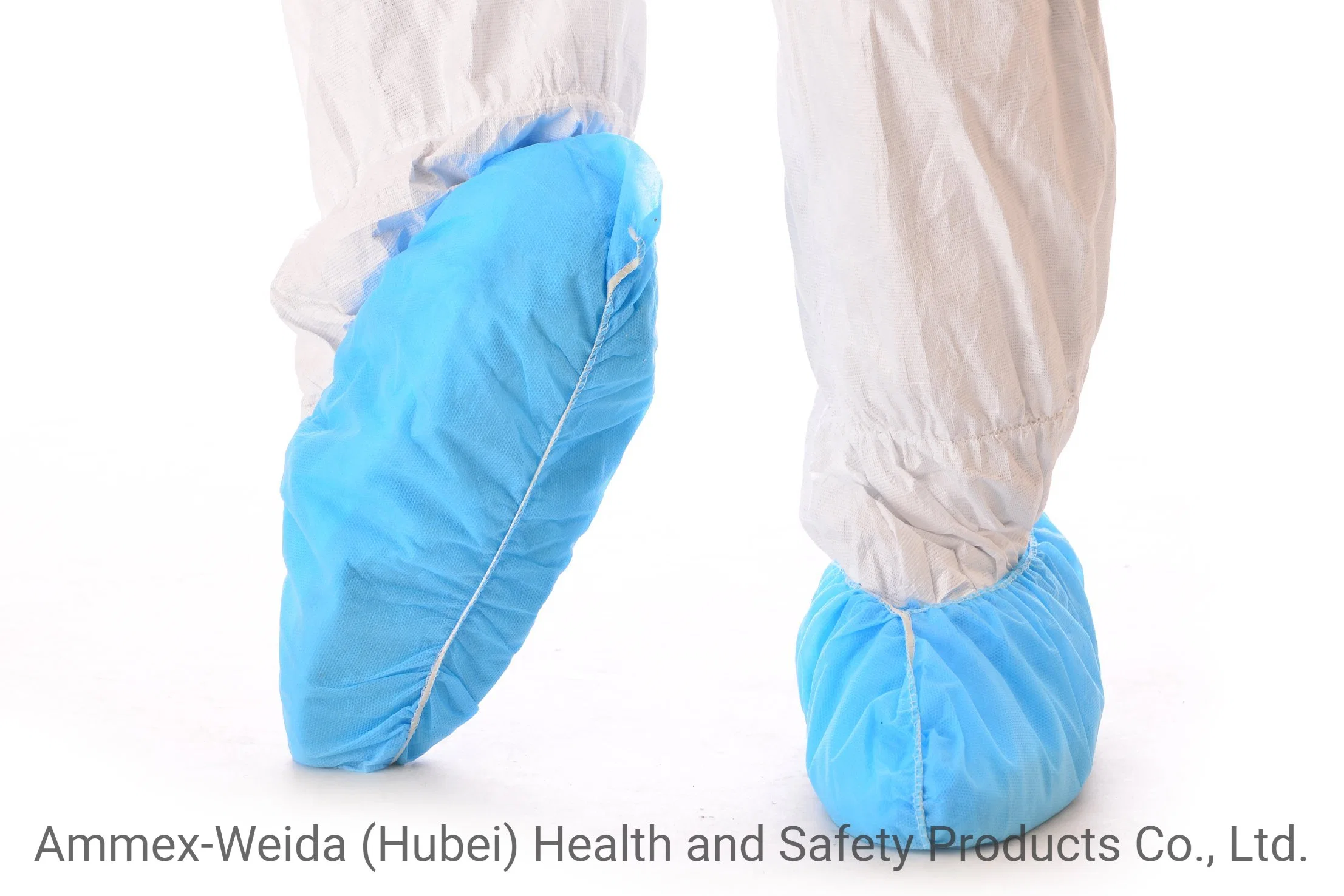 Disposable Medical Use Non-Woven Shoe Cover with Elastic Rubber Around All Parts for Clinic/Hospital