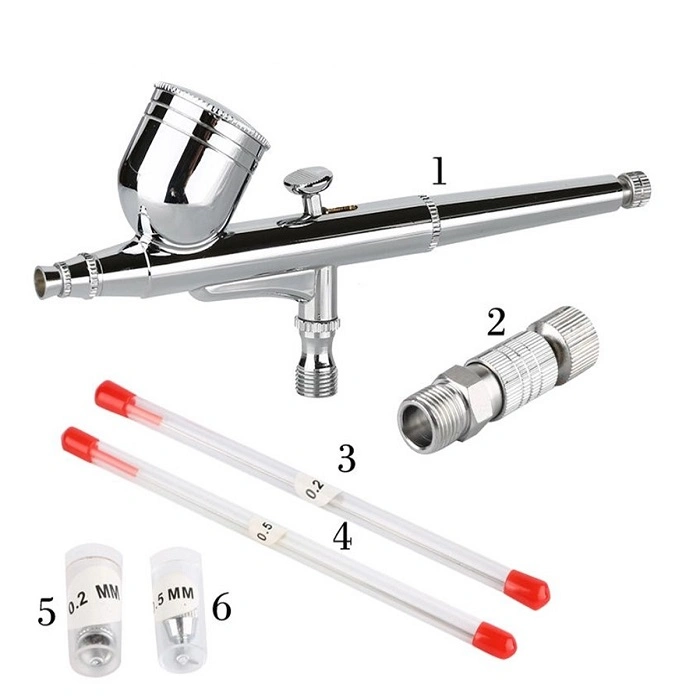 130s Airbrush Kit Set Airbrush Spritzpistole Kit mit Quick Anschluss