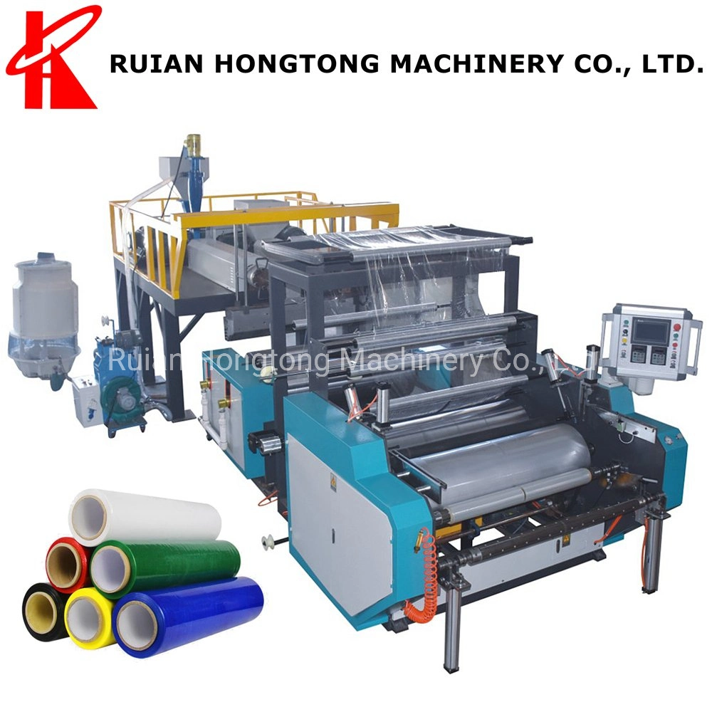 Twin Screw Double Dual 2-Layer Co-Extrusion LLDPE Mldpe Viscous Masterbatch Polyisobutylene Glue PE Plastic Extruding Stretch Film Making Extruder Machine Line