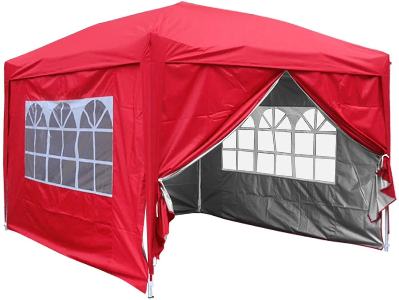 Venta caliente Camping carpa plegable rectangular cubierta con la pared lateral de la ventana