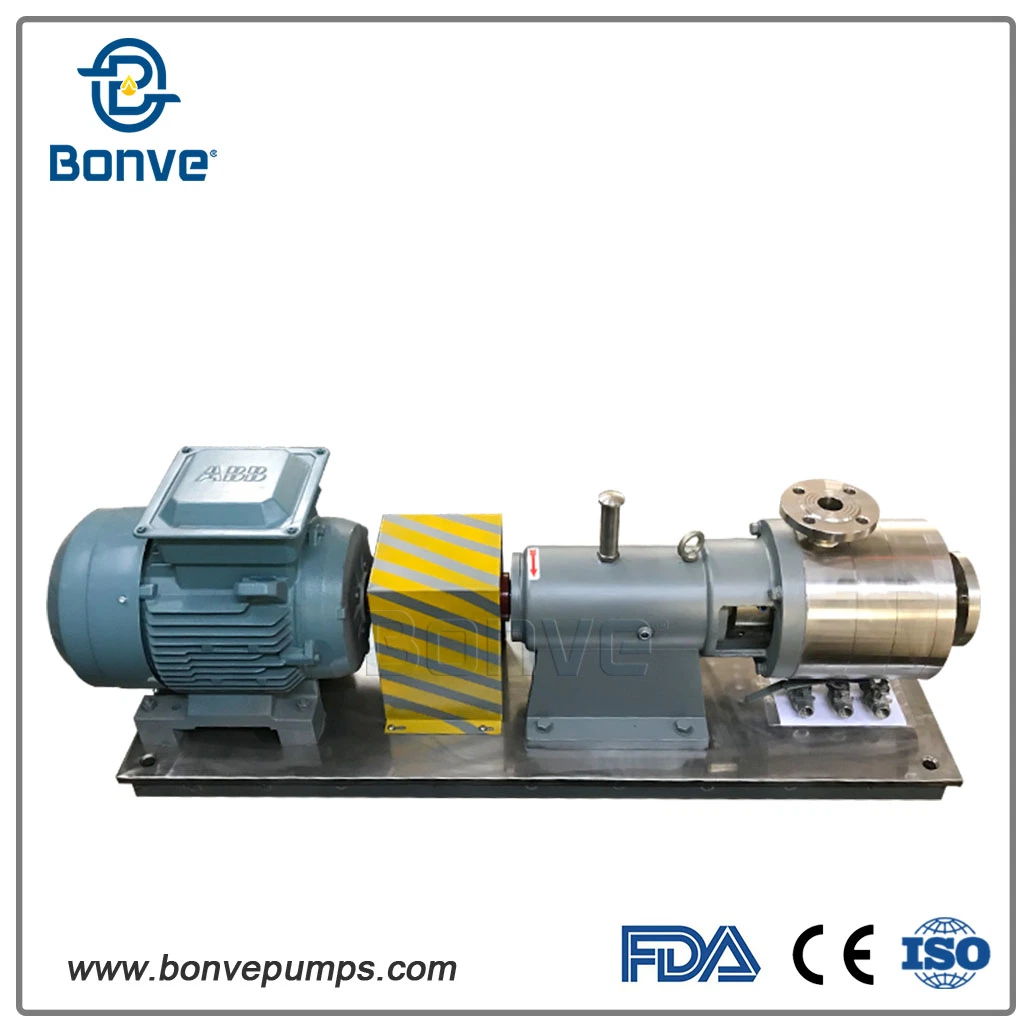 De alto cizallamiento en línea emulsionar homogeneizador mezclador para alimentos y la solución química CE aprobada