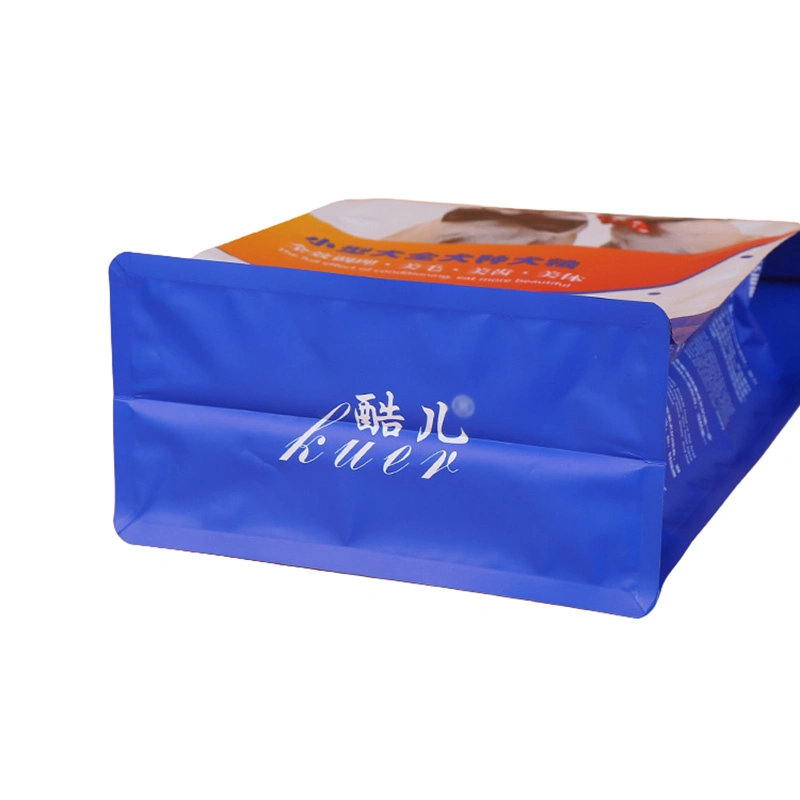 Promotional Recycle Retort Snack Pet Feed Packaging Flat Bottom Pouch with Zipper for Pet Food Bag