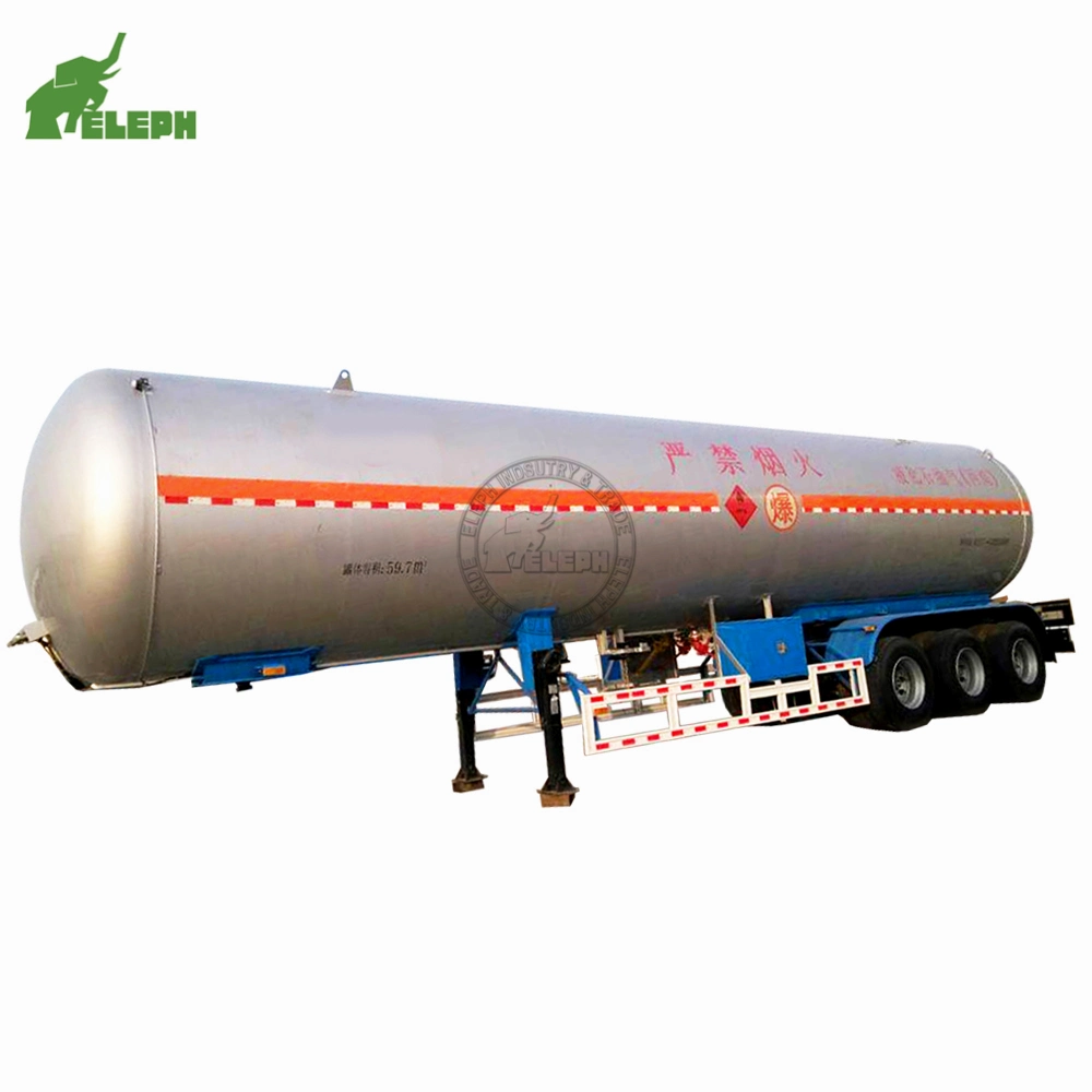 Road 30-60cbm Propane Refill Tank Road LPG Tanker Trailer