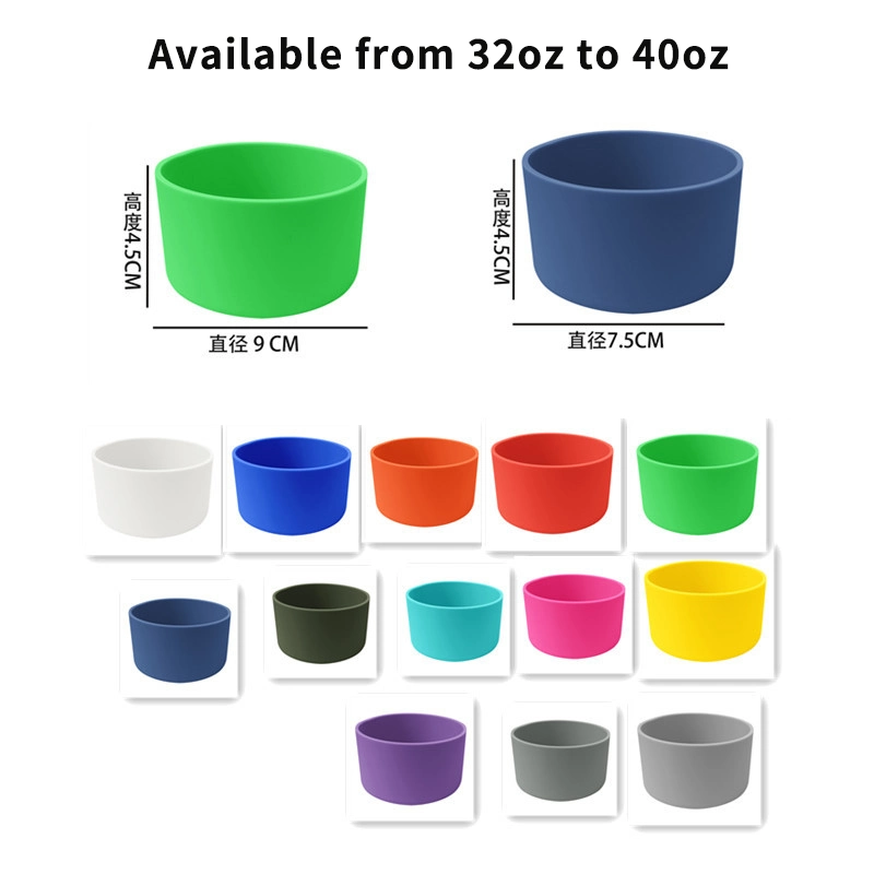 Bottle Bottom Protection Sleeve Silicone Non-Slip Insulated Cup Sleeve