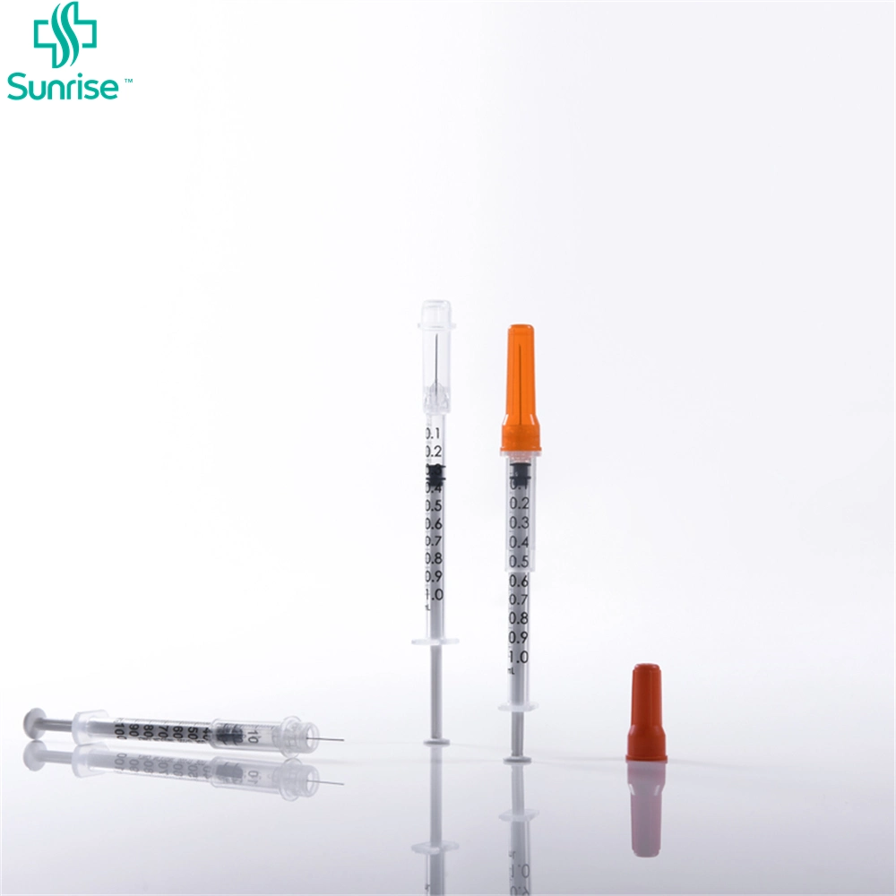 0.3ml and 0.5ml Medical Sterile Disposable Insulin Syringe with Needle