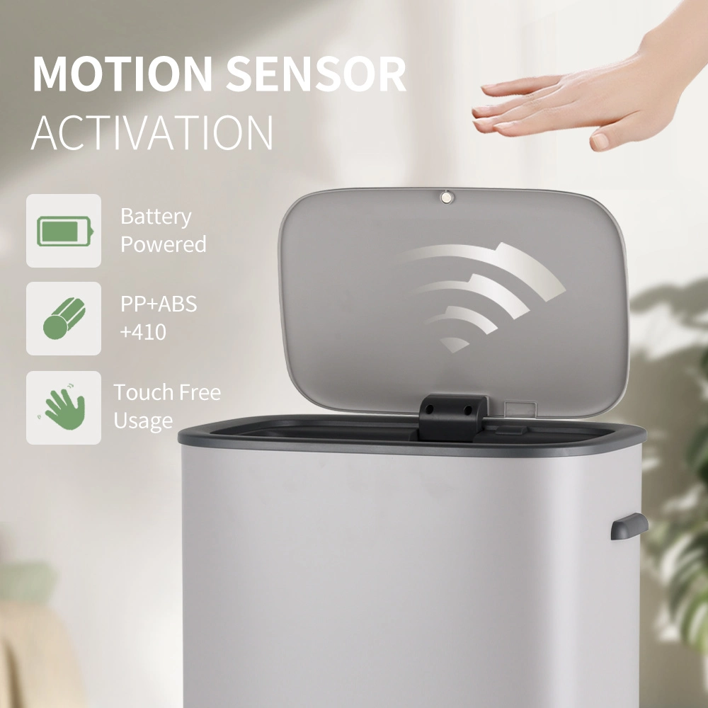 Rectangle Smart Automatic Trash Can Kitchen Sensor Garbage Waste Bin