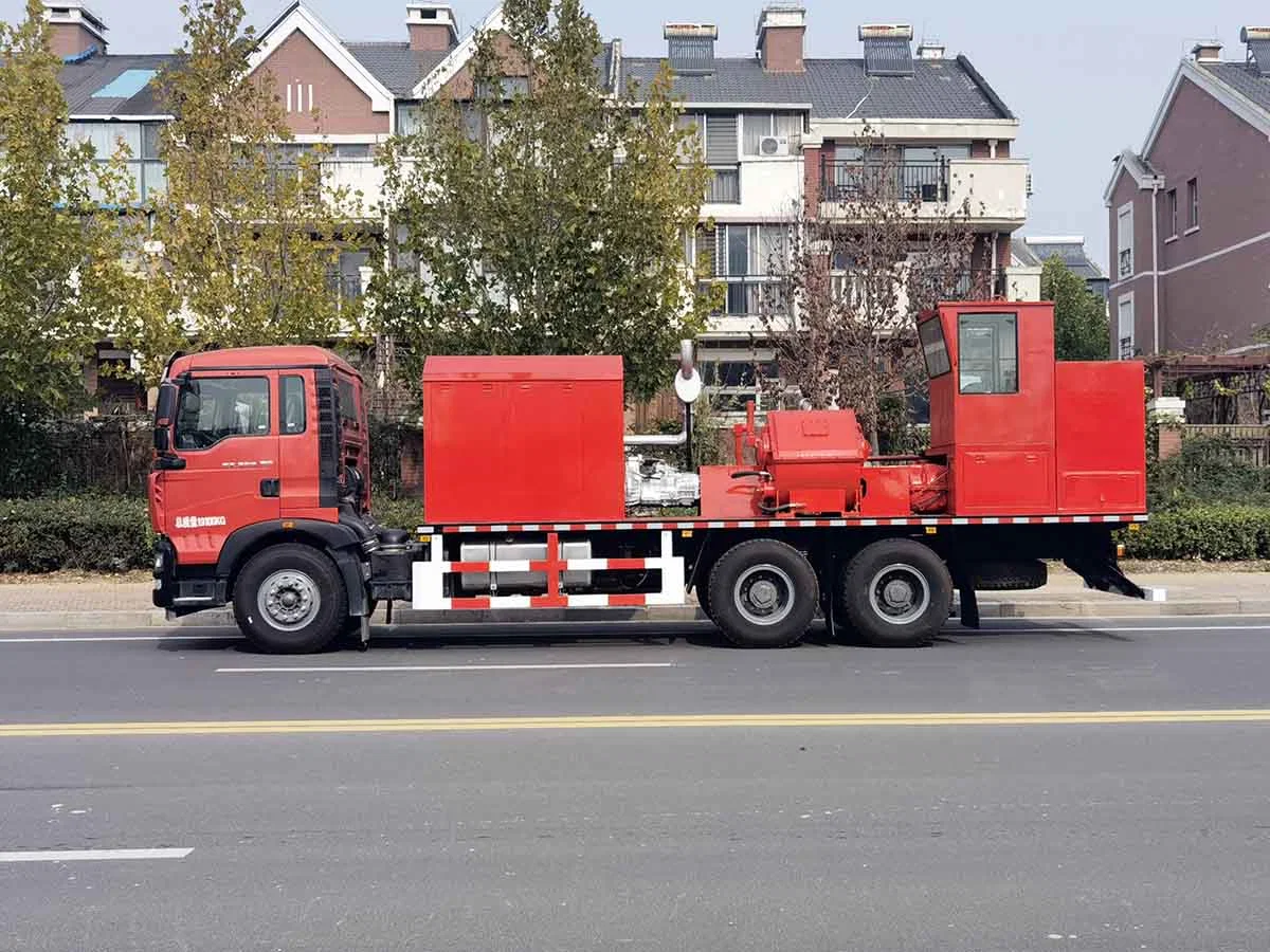 Sinotruk HOWO Campo de aceite de motor Weichai Hormigonera afianzan la carretilla