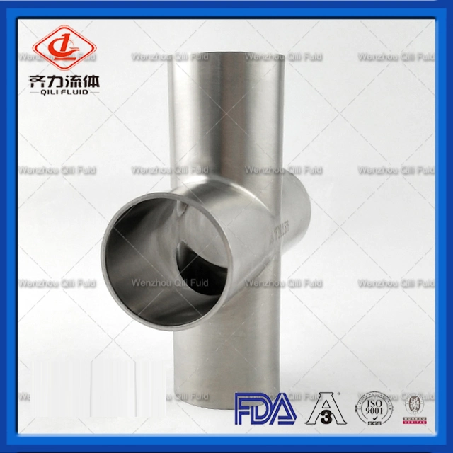 Stainless Steel Pipe Fittings Sanitary Tee Welding Cross