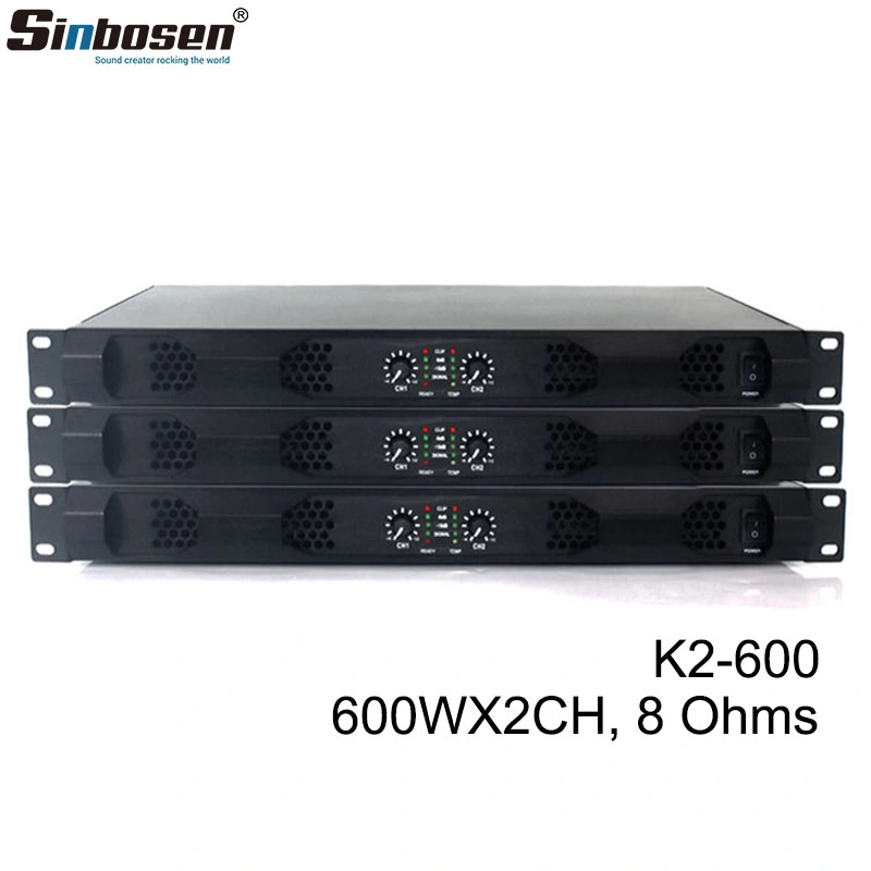 K2-600 Sinbosen 600W 2 канала усилителя звука домашнего кинотеатра с беспроводными Mcirophone система 12-дюймовый динамик