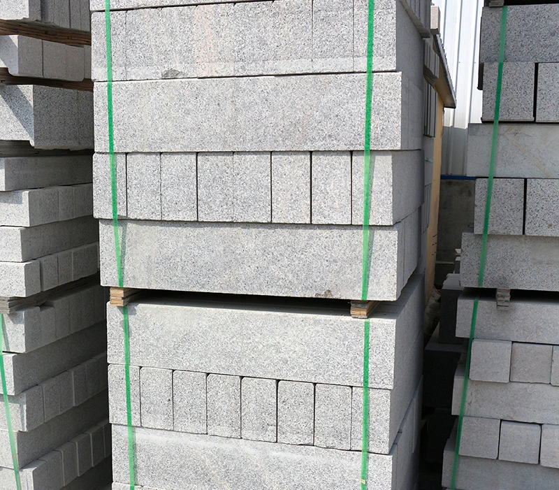 China Road Pavers Middle Grey Granite Curbstone/Kerbstone