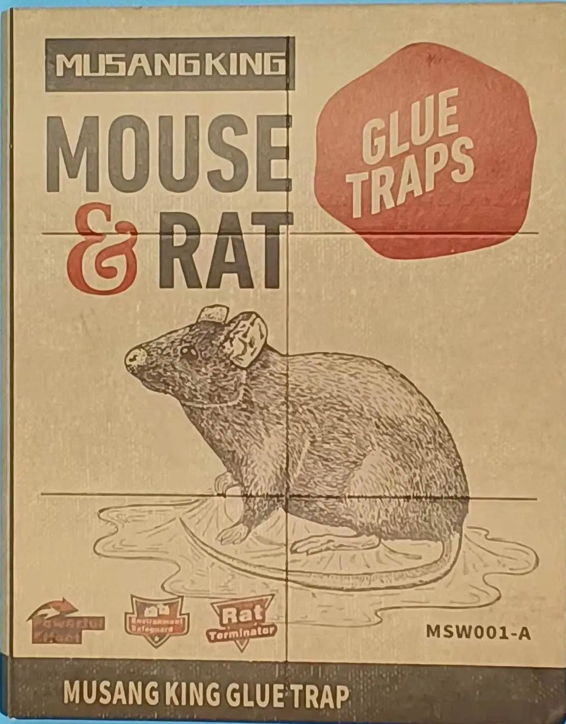 Adhesive Mouse Rat Glue Trap Board for House Best Sell Animal Pest Control Big Disposable Mouse Repeller Mouse Killer Lure Bait