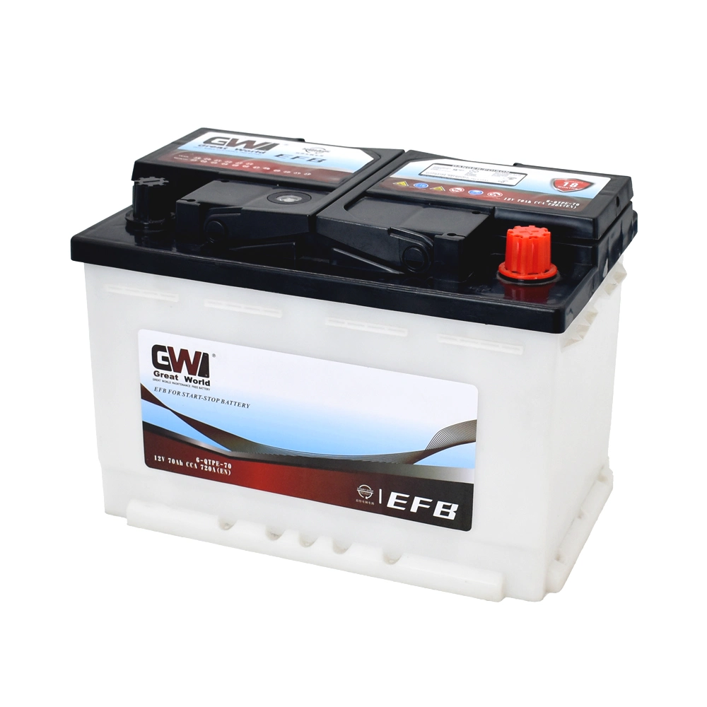 DIN70 Batería de plomo ácido Auto Coche/bus/Camión Precio al por mayor SLA de batería de alimentación de batería 12V batería del coche