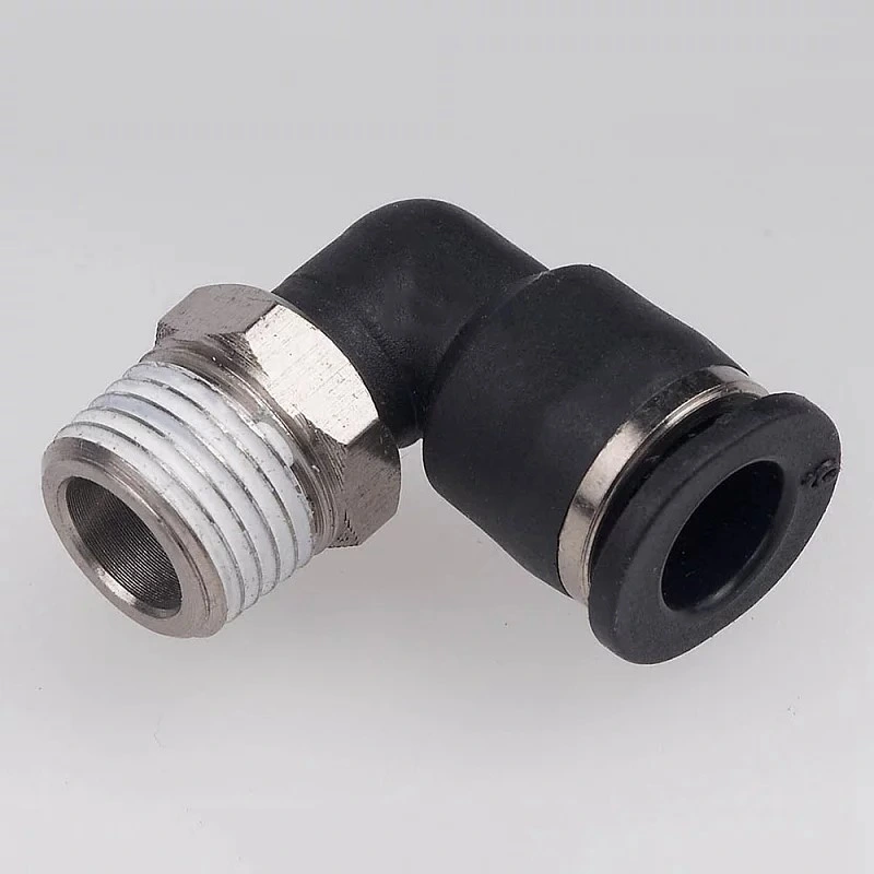 Pl-G Series Male Elbow Plastic Quick Coupling with O-Ring Pneumatic Fitting