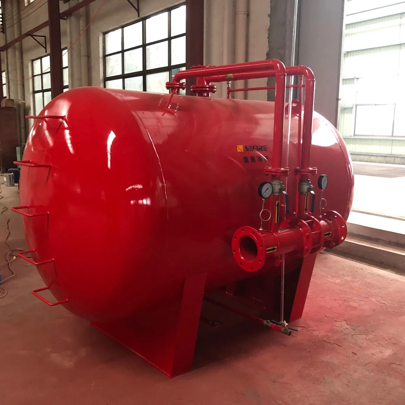 Stainless Steel 1500L Horizontal Foam Tank for Fire Fighting System