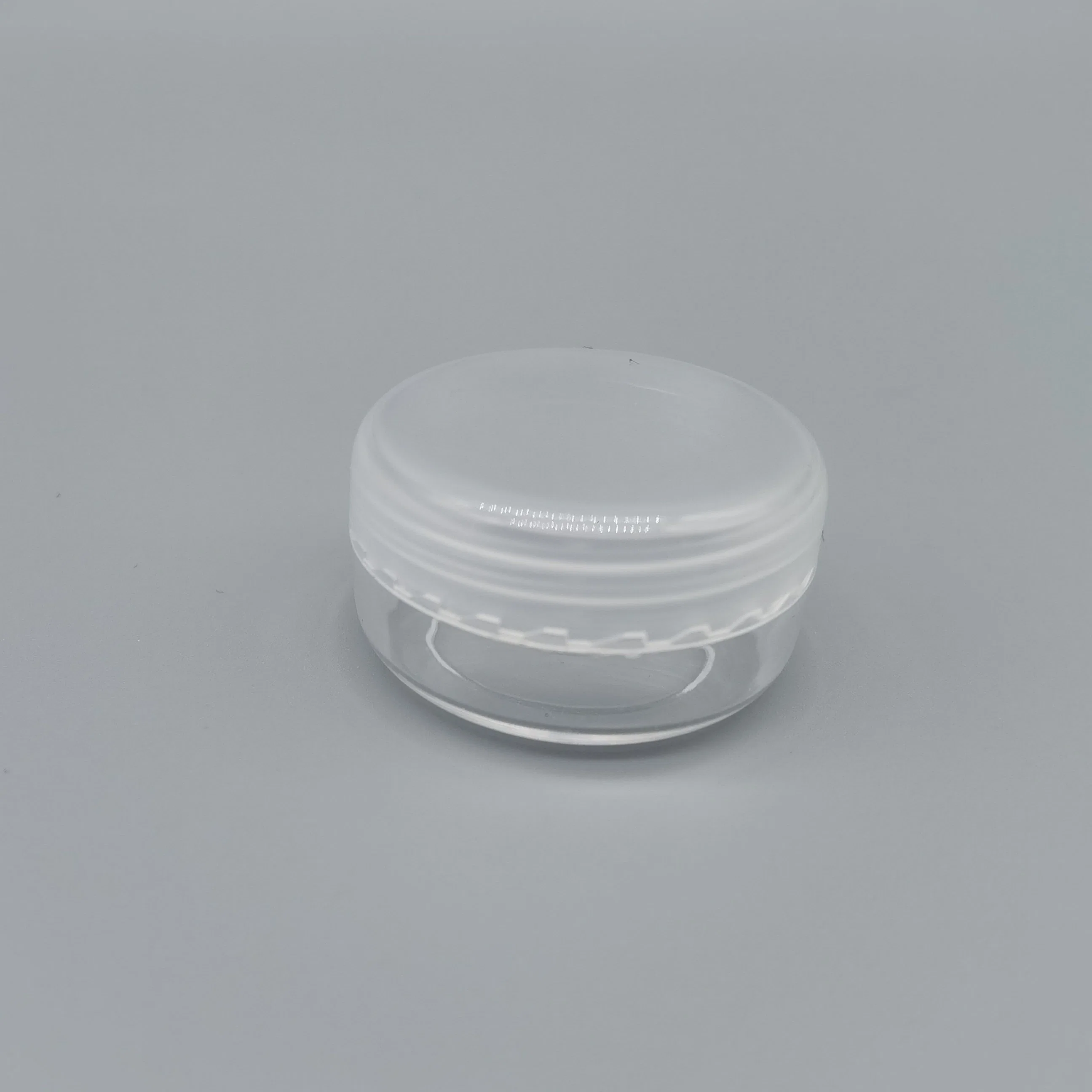 Jarra de crema de envases cosméticos Mini 3g de crema de plástico transparente Jar