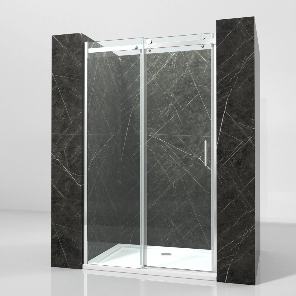 Aluminium Frame Bathroom Tempered Glass Product China