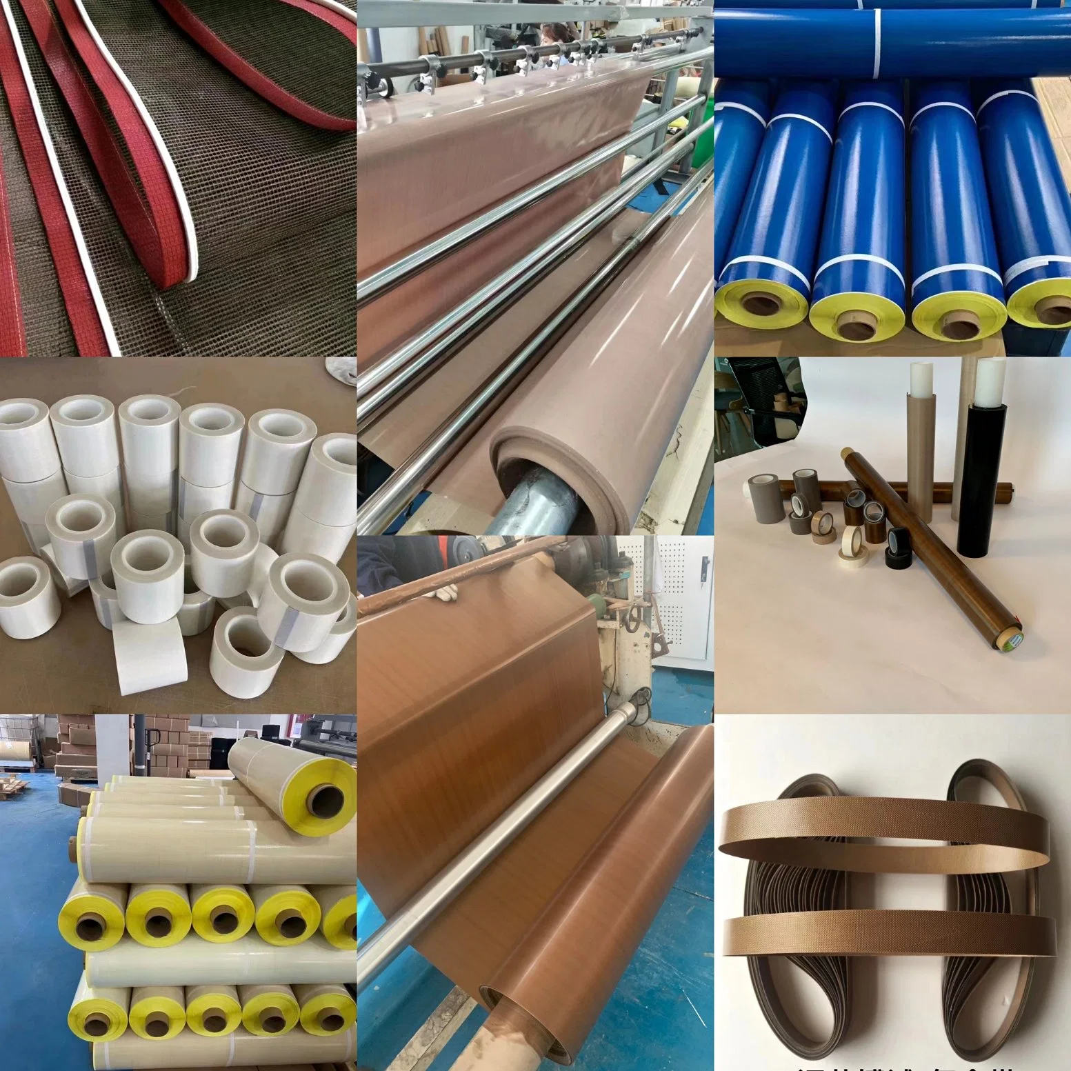 PTFE Silicone Rubber PU Vermiculite Graphite Acrylic Calcium Silicate Al-Foil Coated Fiberglass Silica Cloth Fabric Steel Wire Glass Fiber Cloth Fabric