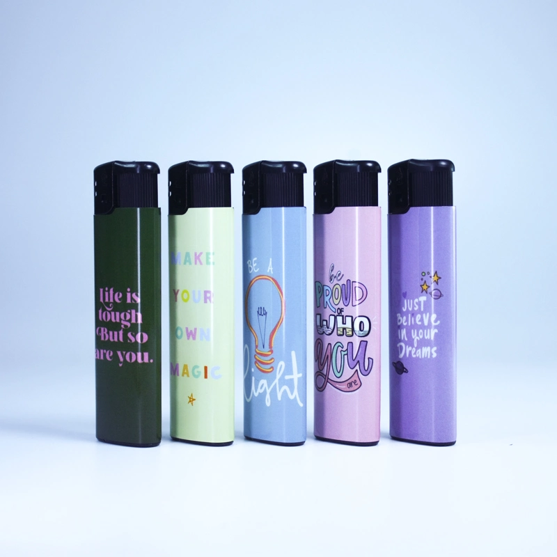 Color Sticker Technology Electronic Lighter Can Customize Patterns