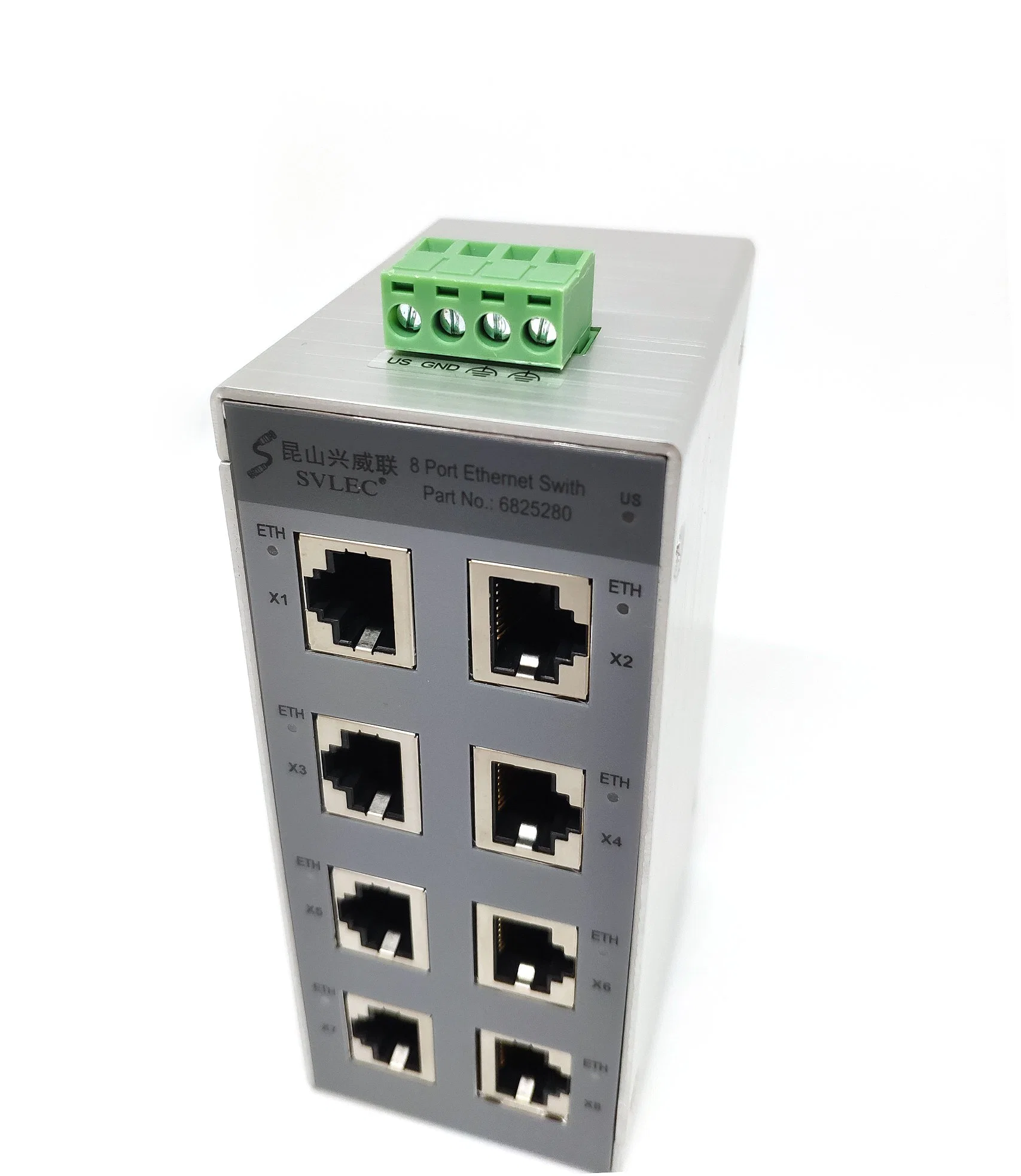 Industrial Grade All Gigabit Unmanged 8 Ports DIN Rail Ethernet Switch