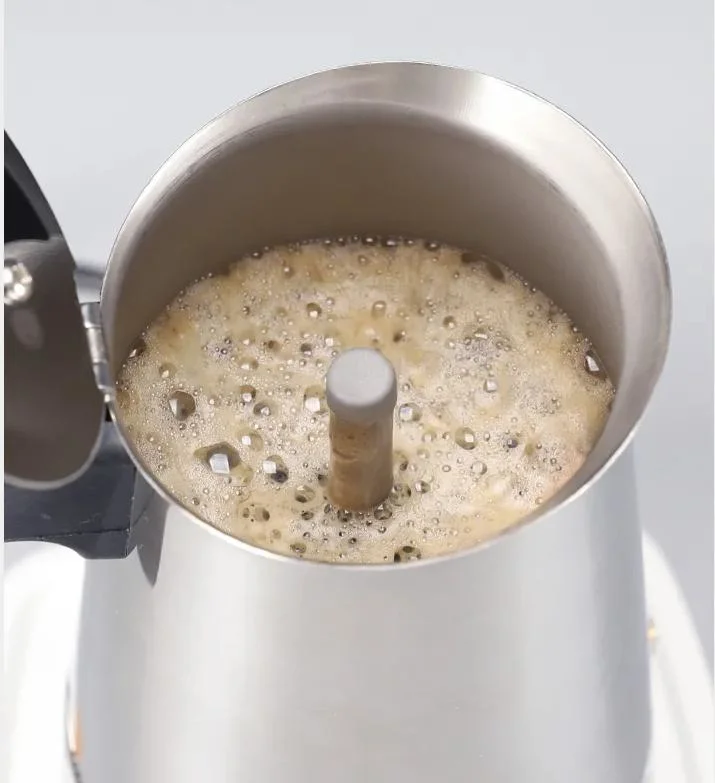 2023 4Cup Moka Café Espresso em aço inoxidável Moka Pot