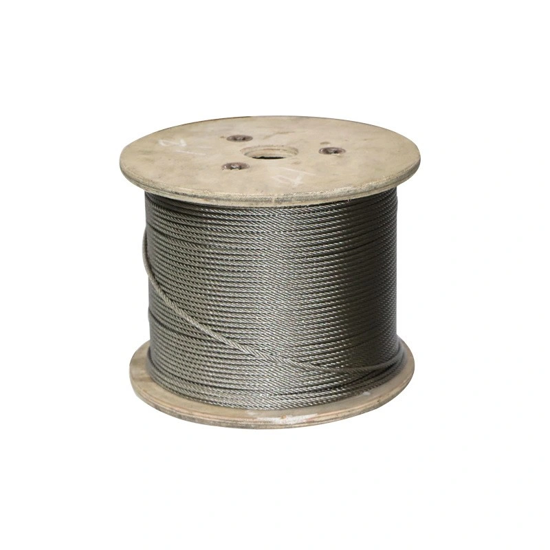 Cable metálico de acero inoxidable recubierto con adhesivo y plástico