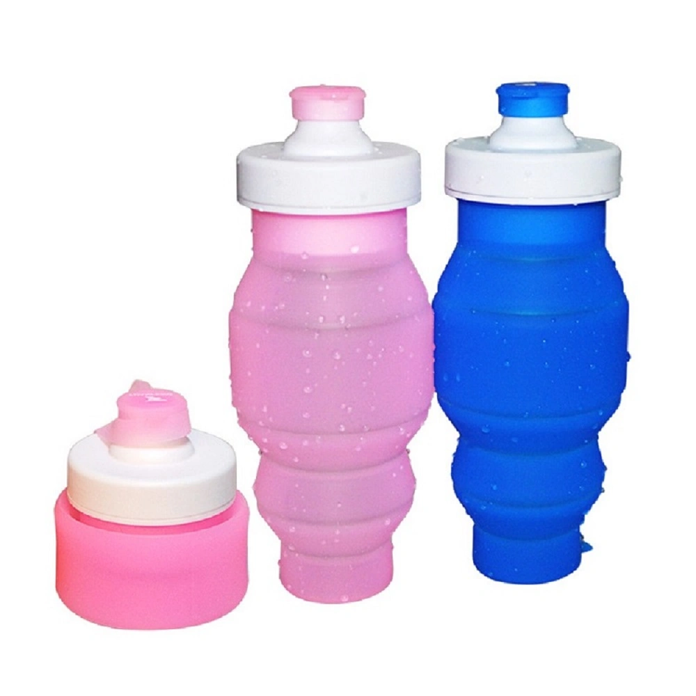 Collapsible Water Bottle BPA Free Approved Food-Grade Silicone Portable Leak Proof Travel Water Bottle