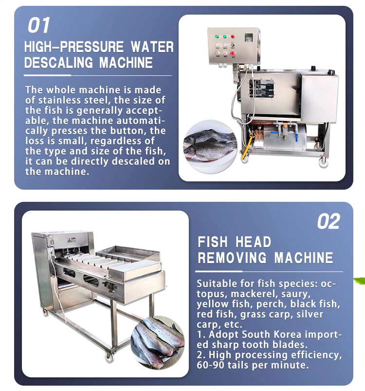 Máquina descalcificante de pescado matar pescado escalar relleno de guillotina lavado de peeling Máquina Limpieza Comercial de pescado balanza de eliminación de máquinas procesadoras