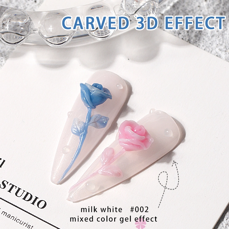 HS New Design Multifunction 4 Colors Sculpture Carving Nail Gel Polish Non-Sticky Solid Extension Gel Builder