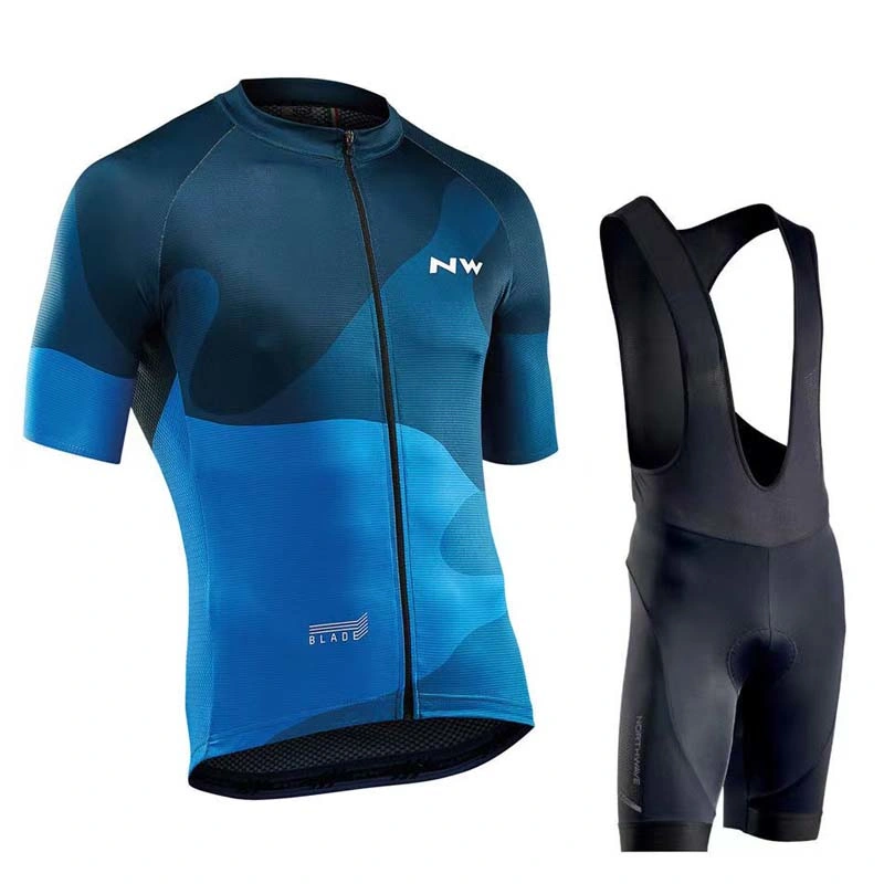 Camisola de ciclismo de alta qualidade Nylon Lycra Four para elástico