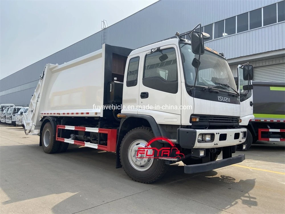 240HP Ftr Fvr Compactor Garbage Truck Load 600L 1100L Dustbin