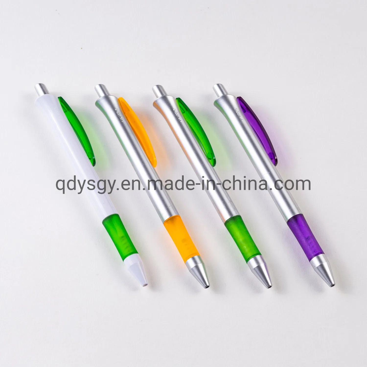 Office Supply Stationery Coating Silver Ball Pen