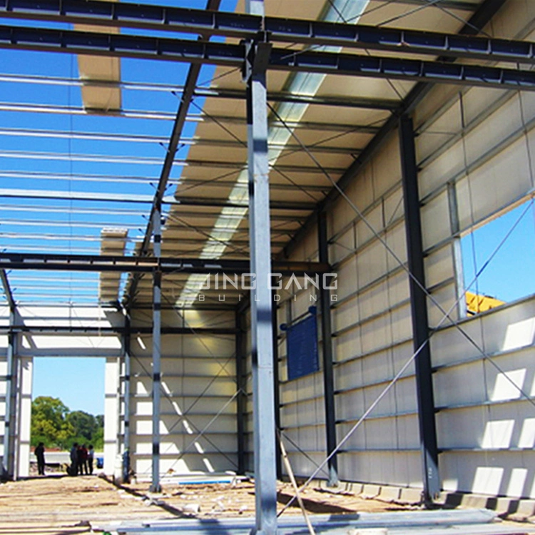 Industrial Gable Frame Large Span Steel Structure Construction Project for Warehouse Workshop