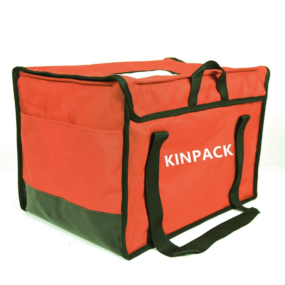 Orange Color Logo Customize Cooler Bag Heat Insulated Food Delivery Box