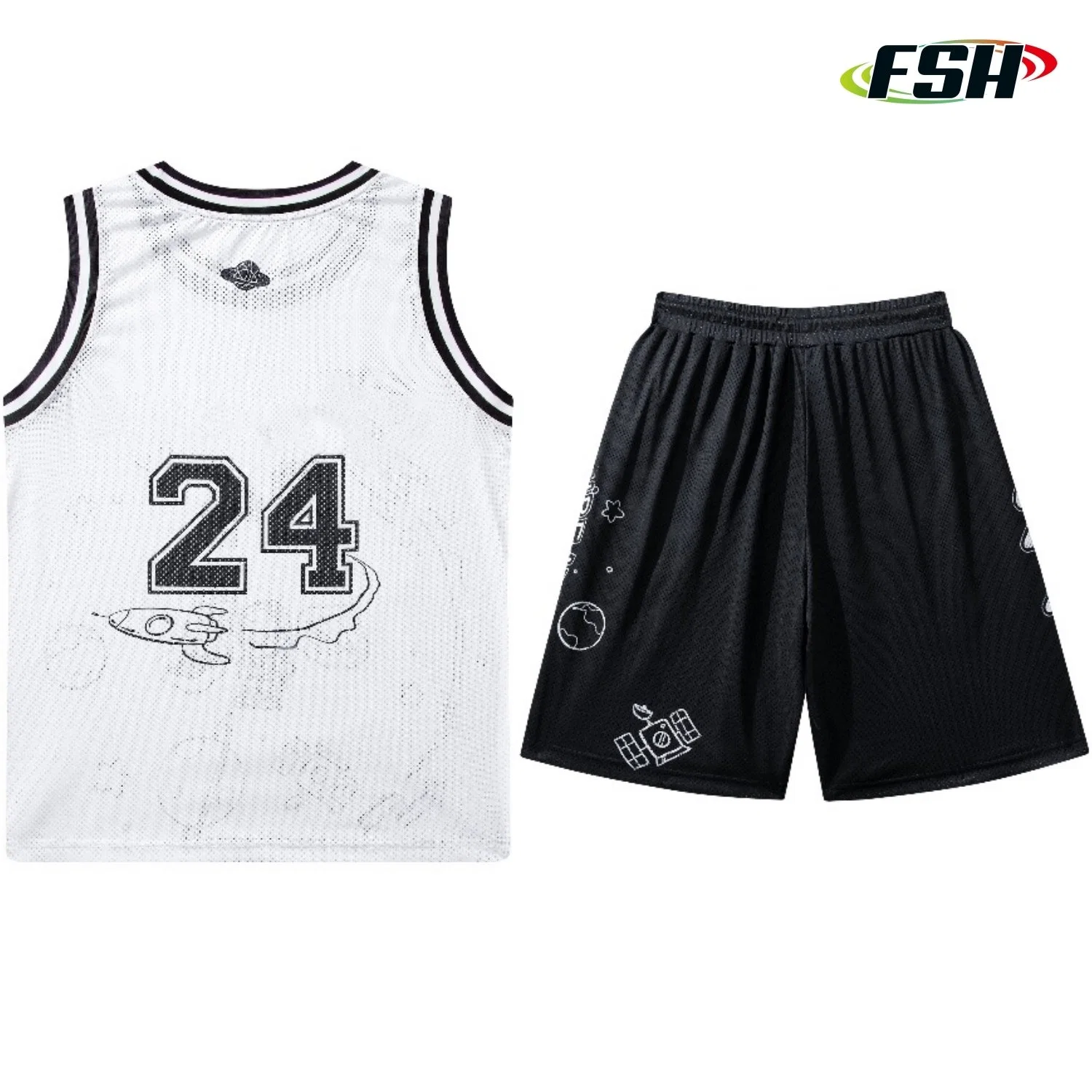 Hochwertige Herren Custom Reversible Set Basketball Uniform Jersey Tragen Für Sport