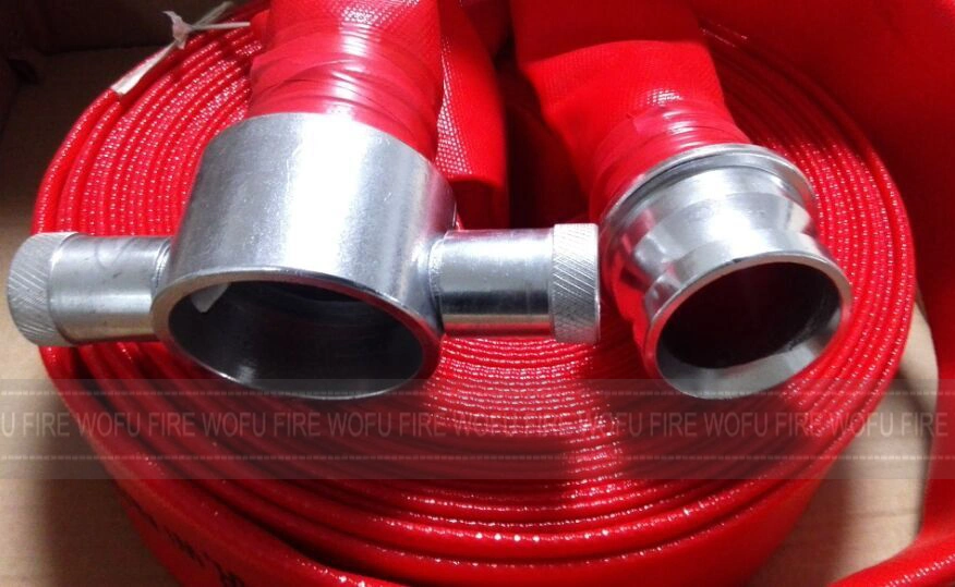 13bar 65mm 2.5" Red Rubber PVC Fire Fighting Hose