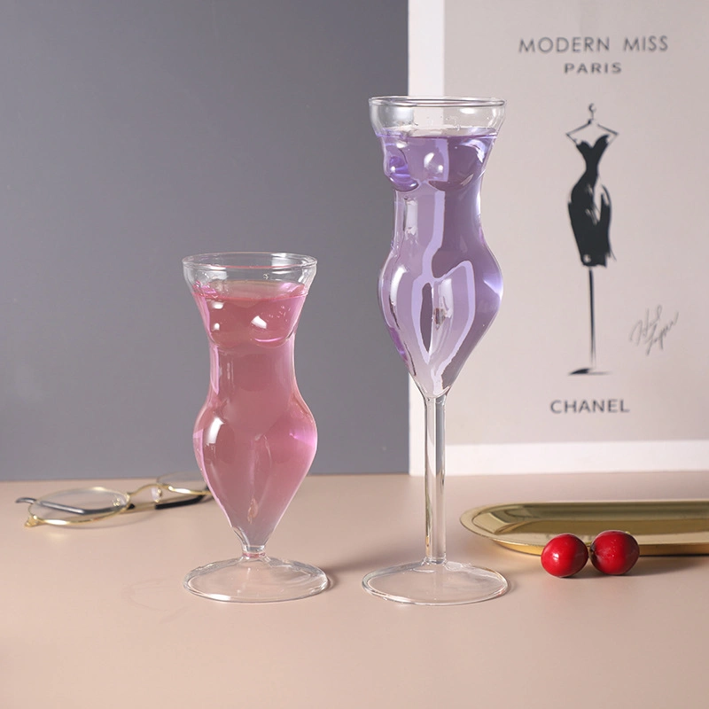 150ml Women Body Shape Glass Cup Bar Cocktail Wineglass