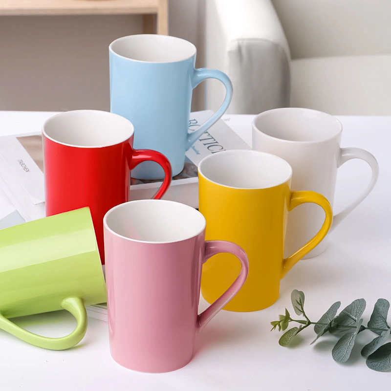 Creative Personality Digital Mug Household Ceramic Mug Small Fresh Mug 6PCS Set