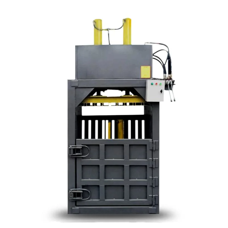 Cilindro doble verticales prensa de balas de metal de desecho de residuos de la máquina de cobre/oro/plata/hierro empacadora