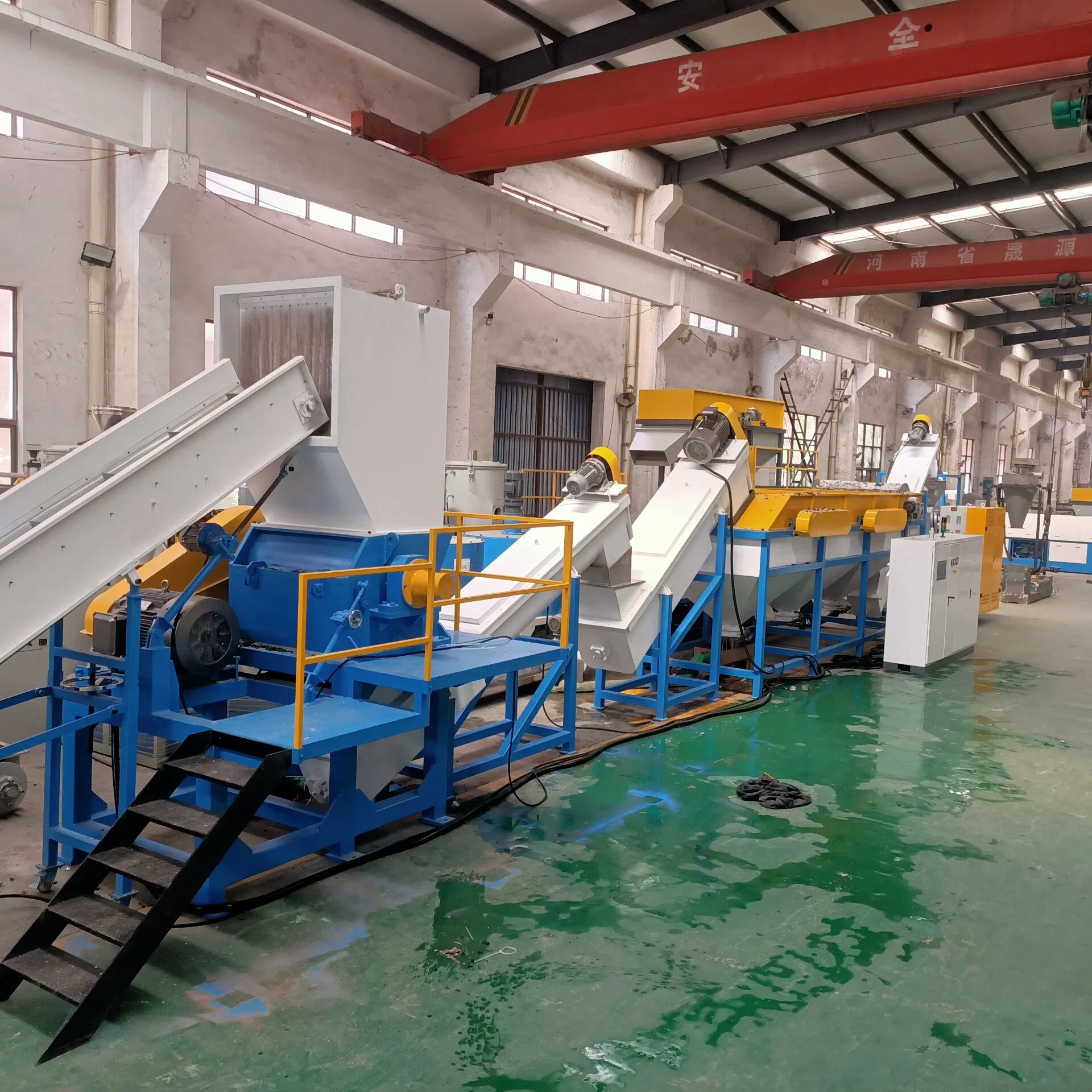 Waste Plastic Recycling Machine for Bottle Film/Hot Washing Line