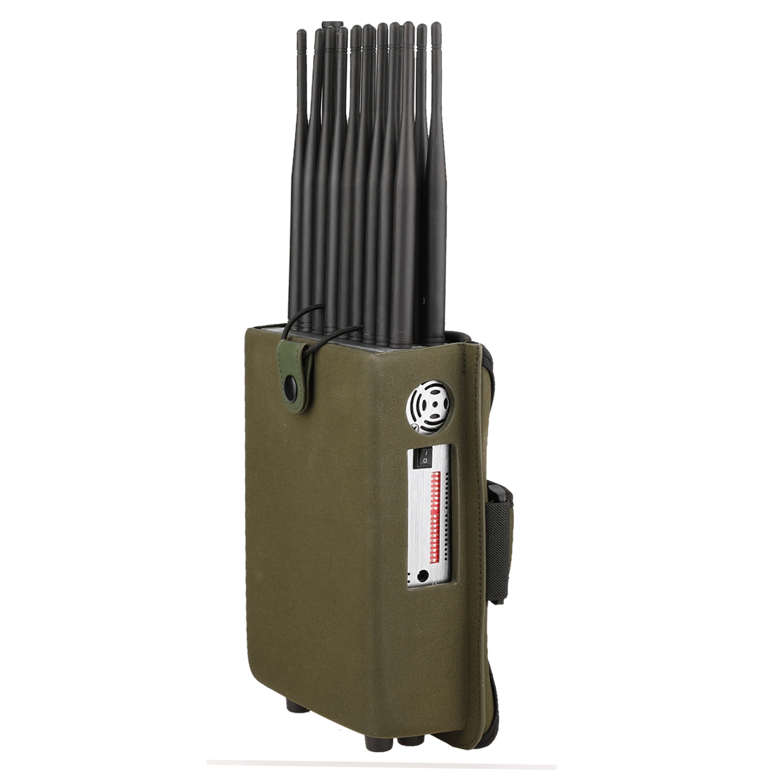 World First 18 Bands Portable 2g. 3G. 4G. 5G Jammer with LCD Display and Nylon Cover Signal Blocking up to 25m