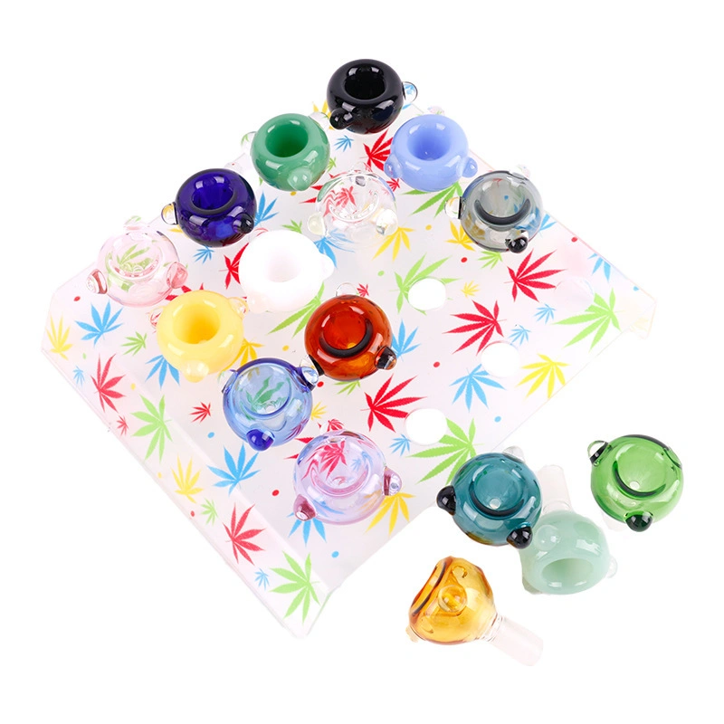 Wanchuang Colorful Hookah Accessories Bowls14mm with Display Stand Cigarette Accessories