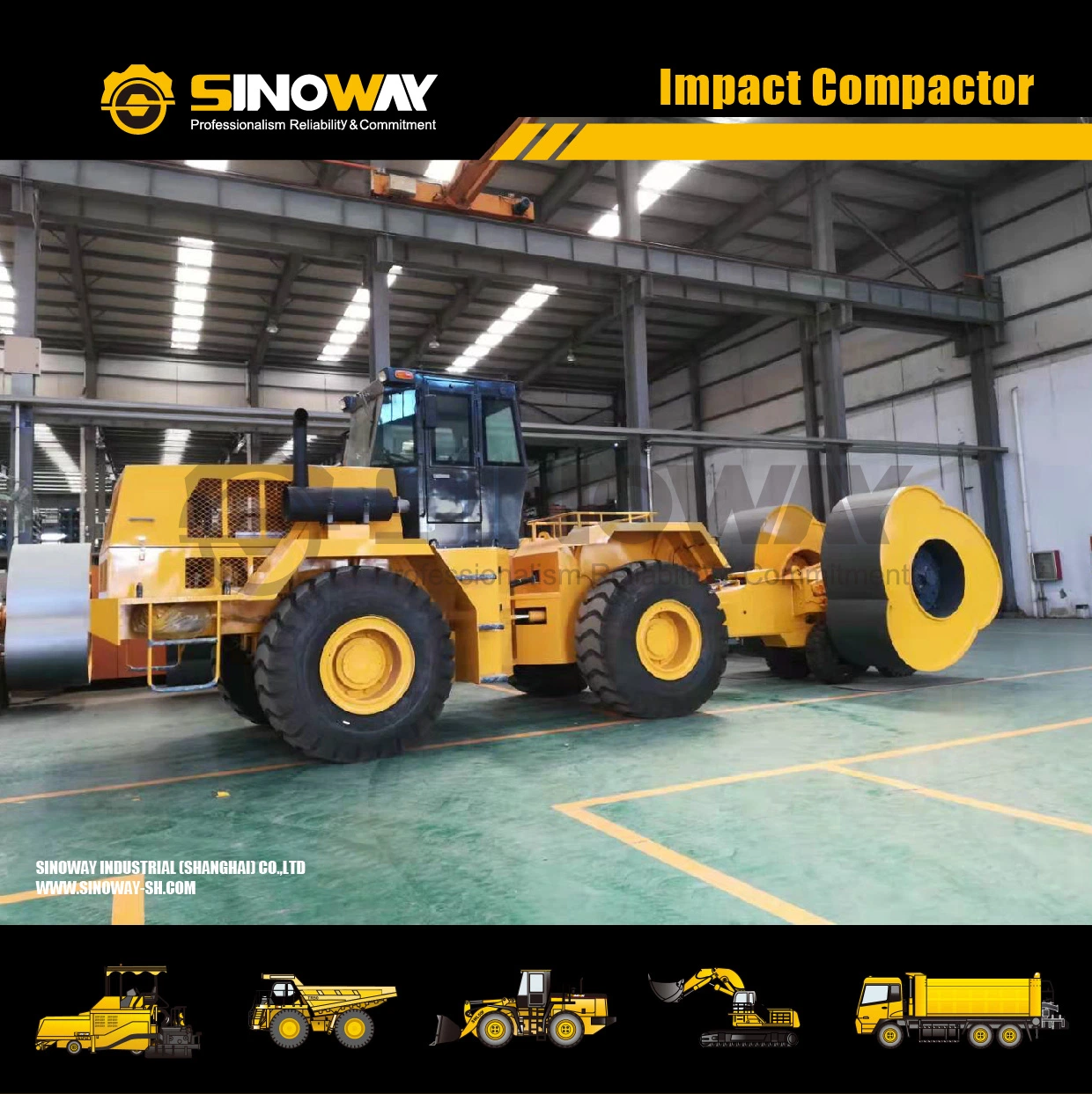 Construction Tractor Swt360 Towing Tractor for Impact Roller in Malaysia