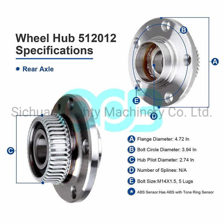 Auto Car Wheel Hub 512012 713110610 OEM 1j0 501 477 a 1j0 501 611 D 180501477 for Audi S-Koda VW Seat Spare Parts