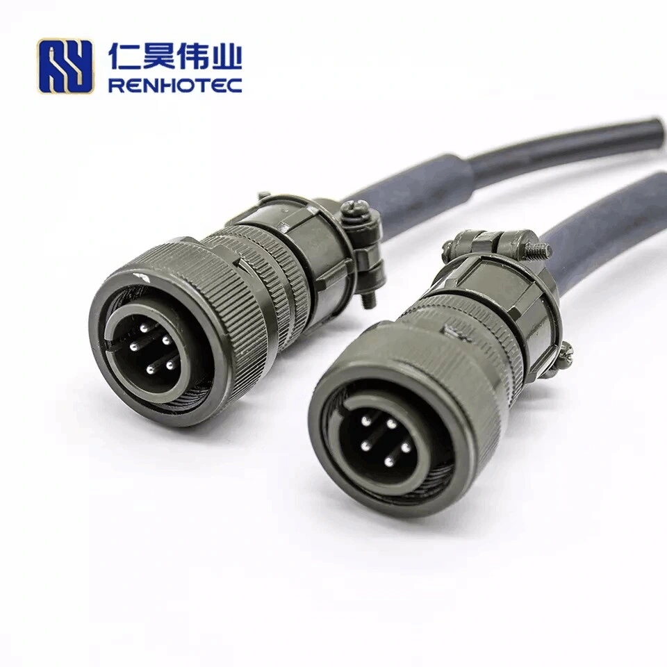 8 Pin Military Connector Square Metal Female Waterproof